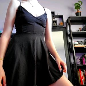 Black mini-dress